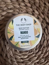 The Body Shop Mango Body Butter For Dry Skin Nourishing Moisture 1.62oz Vegan