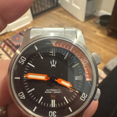 MARATAC  DC-50 Dual Crown Stainless Steel Watch BRAND NEW Discontinued