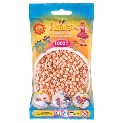 Hama 207-26 Perlen Fleisch 1000 Midi Perlen Rose Kinder Creativity Spielzeug Neu