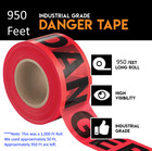 Red DANGER Barricade Tape Crime Scene Barrier Halloween Decoration 950 Ft x 3"
