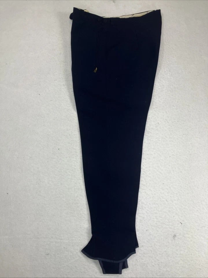 Pantalones de esquí olímpicos Bogner Alemania Occidental mezcla de lana azul marino con estribos talla: 36 cortos Foto 2 de 4