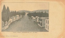 Postcard Court Street Binghampton New York in 1910