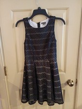 Lily Rose Black And White Lace Dress Women's Size 5