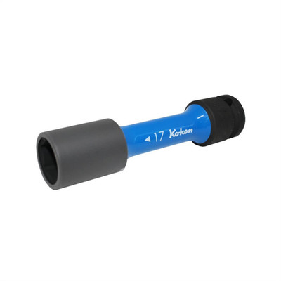 Ko-ken USA 1/2 Sq. Dr. Wheel Nut Socket  17mm Extra Thin walled Length 110mm Col