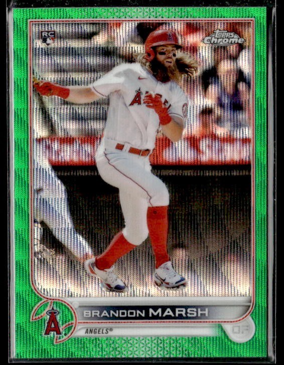 L55,908 -  2022 Topps Chrome Green Wave Refractors #133 Brandon Marsh /99