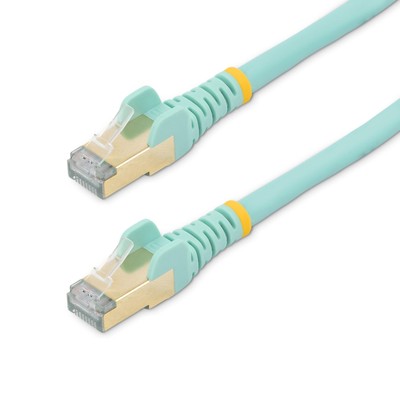 StarTech.com 5m CAT6a Ethernet Cable - Aqua - RJ45 Snagless Connectors - CAT6a S