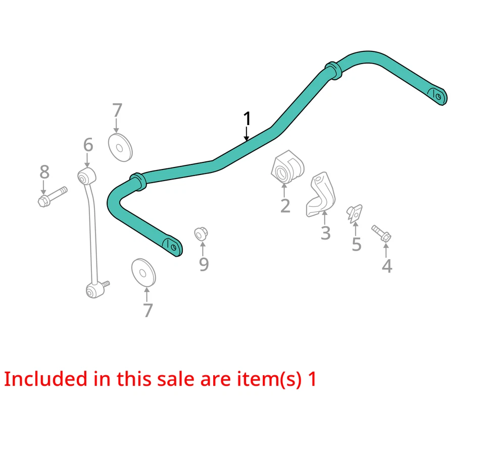 Ford Transit 350 2017 tracción trasera barra estabilizadora OEM 101 k millas - LKQ412055799 Foto 4 de 4