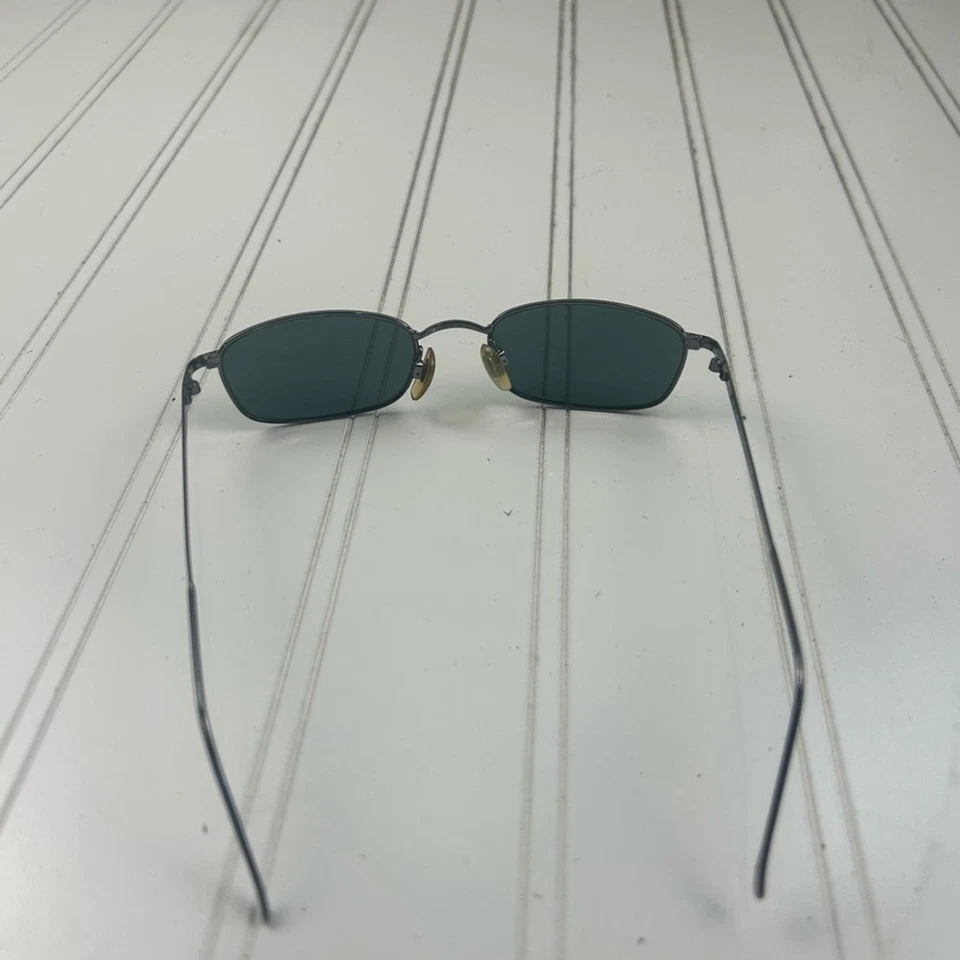 Gafas de sol Emporio Armani UNISEX rectangulares marco de metal verdes tonos de diseñador Foto 3 de 4