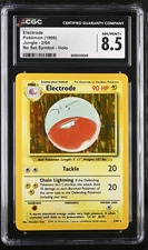 CGC 8.5 Electrode 1999 Jungle 2/64 No Set Symbol Holo Pokemon Card