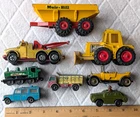 8 Vintage 1970 & 1980 Matchbox & Super Kings Vehicles Construction Trucks Cars