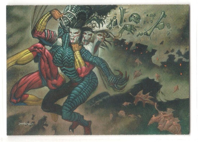 1997 Comic Image Painted Cow RIPCLAW vs. KRAKEN original concept sketch card #45