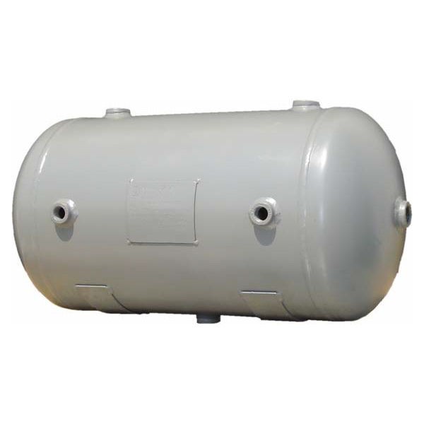 Schulz Horizontal Air Receiver Tank w/ Feet, 30-120 Gallon, ASME