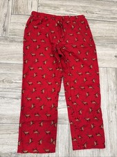 Old Navy Red Deer Flannel Lounge Pants Size XL Drawstring Elastic Waist Pockets