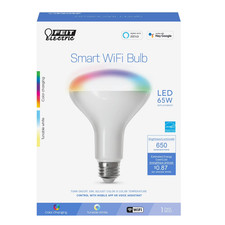Feit Electric Smart LED Bulb 7.2W 65W Equivalent Tunable White, BR30, Dimmable