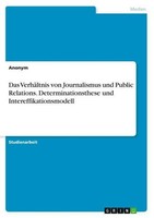 Das VerhäLtnis Von Journalismus Und Public Relations. Determinationsthese Und In