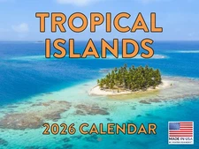 Tropical Island Calendar 2026 Wall