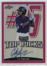 2019 Leaf Metal Draft Top Picks Pink 14/20 CJ Abrams #TP-CJA Auto o7m