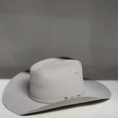 Rodeo King 7X Beaver Cowboy Hat Cream Mens Size 3/8