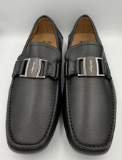 Salvatore Ferragamo Driving Shoes Size 7 .5 Black - Authentic- No Box