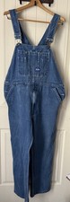 Vtg Big Smith Overalls Mens 38xX32 Blue Denim Workwear USA Baggy