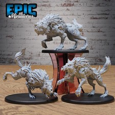 Undead Dire Wolf Miniature