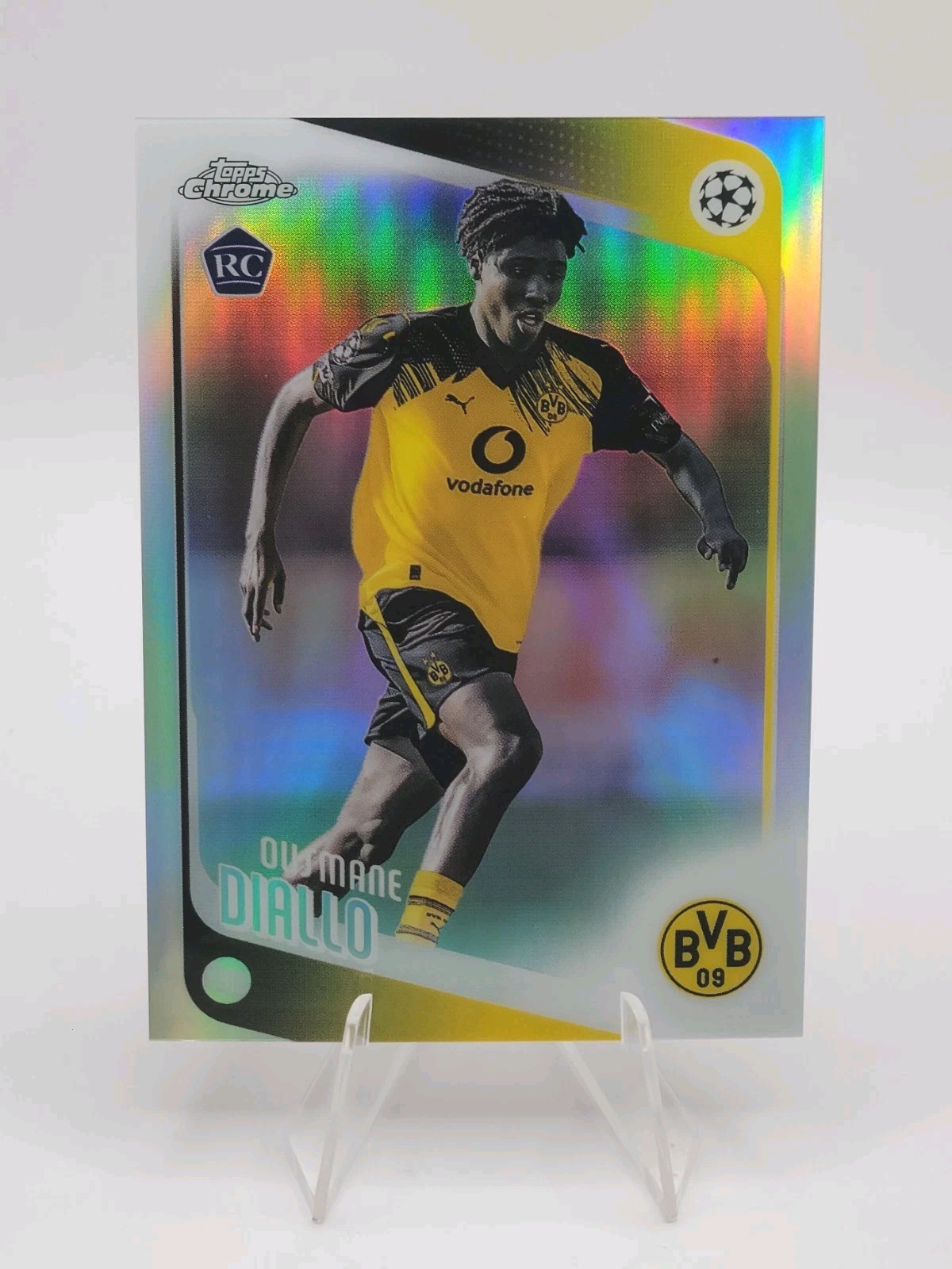 2025-26 Topps Chrome UEFA Club Competitions Ousmane Diallo Refractor RC Dortmund