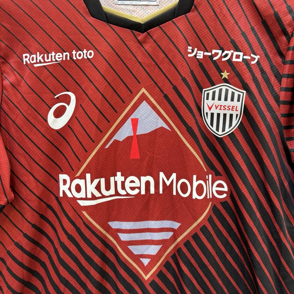 Vissel Kobe ASICS Soccer Home Jersey Men Large 2023 Kit Futbol