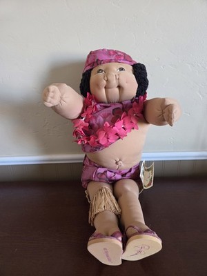 SOFT SCULPTURED CABBAGE PATCH kid 1987 Polynesian ed w/papers BOY XAVIER ROBERTS