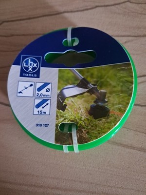 Mähfaden Trimmerfaden Rasentrimmer Ersatzfaden 15m 2mm Durchmesser Lux Tools