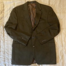 Lauren Ralph Lauren Blazer Mens 40R Brown Two Button Sport Coat Lined