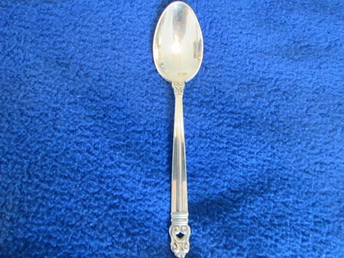 International Silver Royal Danish Sterling Dessert  Spoon 6"