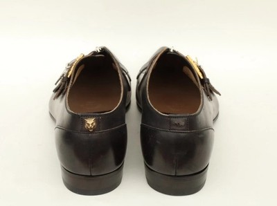 Gucci Quebec Buckle Monk Strap Mens Shoes Size UK 10/ US 10.5 in