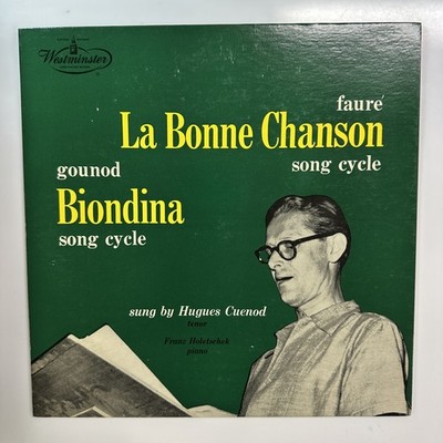 La Bonne Chanson Biondina Song Cycle LP Vinyl Record Faure Westminster WL 5278