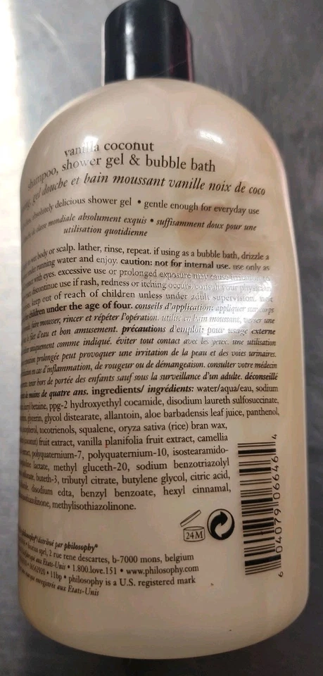 Philosophy aloha girl 3In1 shampoo, shower gel & babble bath 16Oz New Sealed - Image 3 of 3