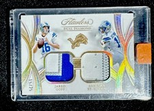 2025 Panini Flawless Dual Diamond Jared Goff, Amon-Ra St. Brown #DDM-DDM /25