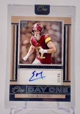 Commanders Luke McCaffrey 2024 Panini One No.155 #27/99 Autographed Rookie Card