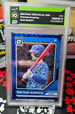 2024 Panini Donruss Optic Blue Velocity Pete Crow-Armstrong #85 DEGREE 10