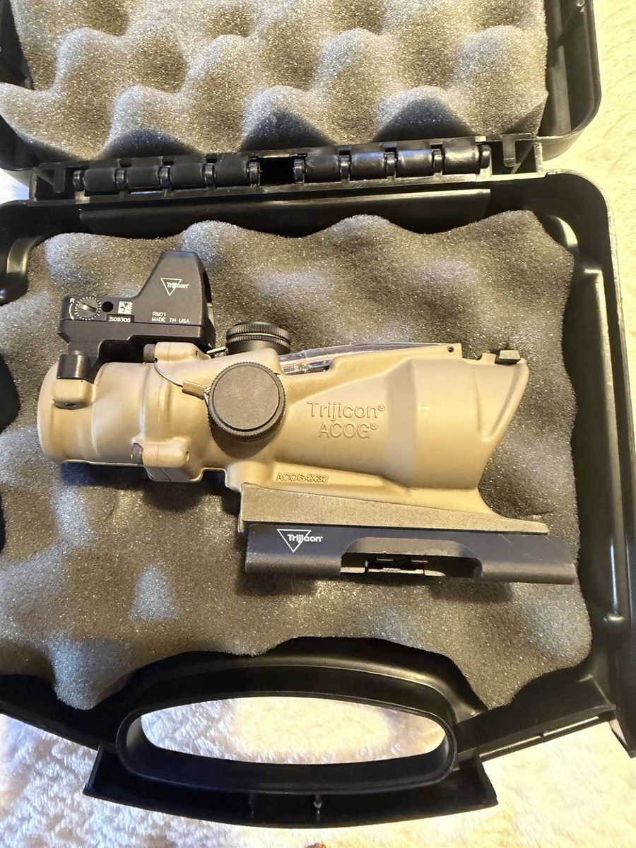 Trijicon TA31-D-100617 4x32 ACOG ECOS SYSTEM Scope Coyote With Red