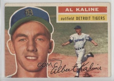 1956 Topps Al Kaline (White Back) #20 HOF 03de