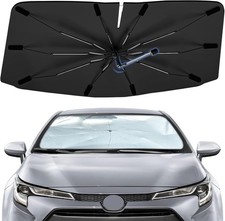 Windshield Sun Shade Umbrella for 2020-2024, Foldable Sunshade for Car Front Win