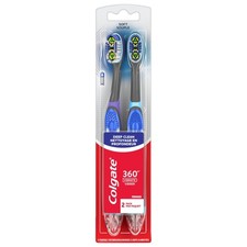 Colgate 360 Vibrate Deep Clean Battery Operated Toothbrush Pack, Disposable...