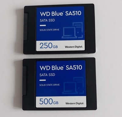 2 x 2,5'' SSD Festplatten WD Blue SA510_500GB und 250GB