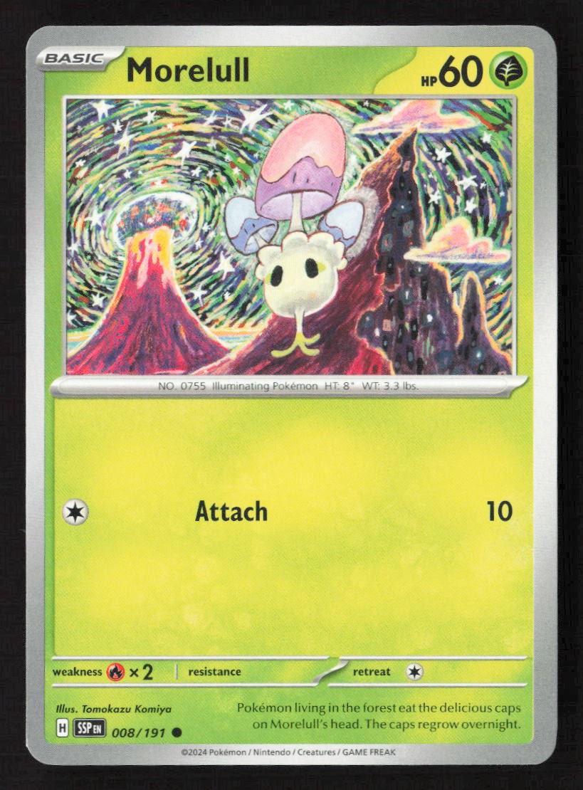 Morelull Common SSP 008/191 NM Pokemon TCG