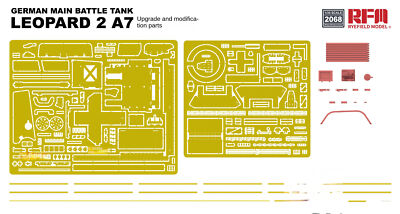 RYEFIELD 2068 1/35 LEOPARD 2 A7 MAIN BATTLE TANK UPGRADE PARTS FOR RM-5108