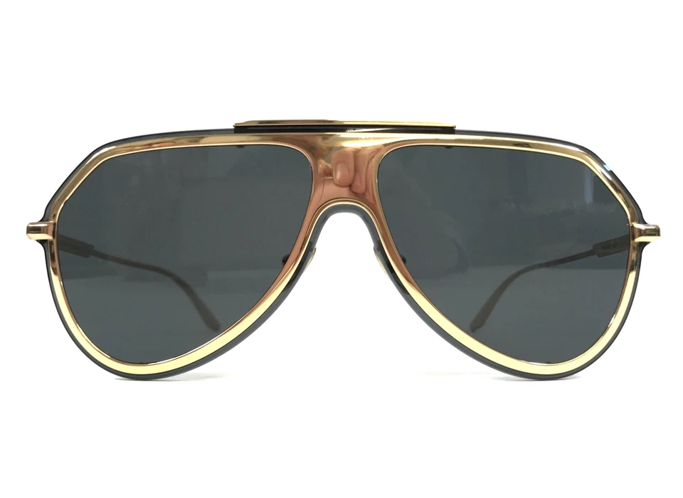 Gafas de sol Dolce & Gabbana DG2309 02/87 doradas monturas de aviador con lentes gris oscuro Foto 2 de 4