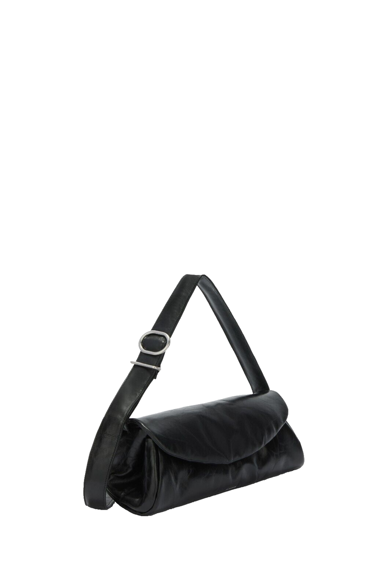 【関税・送料込み】JIL SANDER Cannolo Padded Grande JIL SANDER Cannolo Padded Grande $2390 Black Shoulder Bag