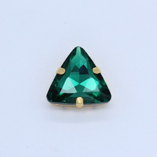 Sew on Triangle Golden Setting Glass Crystal Rhinestone Jewelry Accessories Bead - Picture 28 of 32