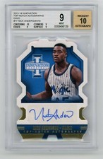 NICK ANDERSON 2013-14 PANINI PANINI INNOVATION TOP NOTCH AUTOGRAPHS # 1/10 BGS 9