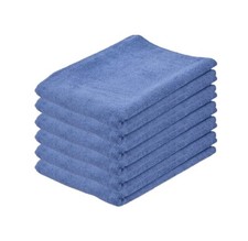Large Microfiber Cleaning Cloth for Floor/Car Towels 20"x30", 6 Pack, Blue Rags