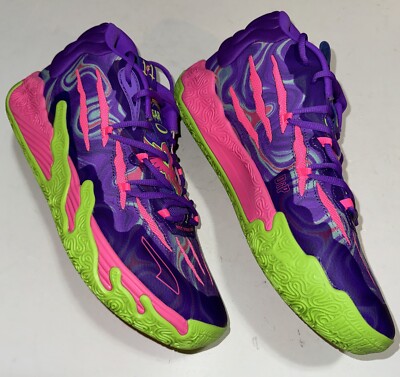 ＃puma mb03 US10 28cm Puma MB.03 Lamelo Ball Basketball Sneakers 'Toxic' 378916-01 Mens